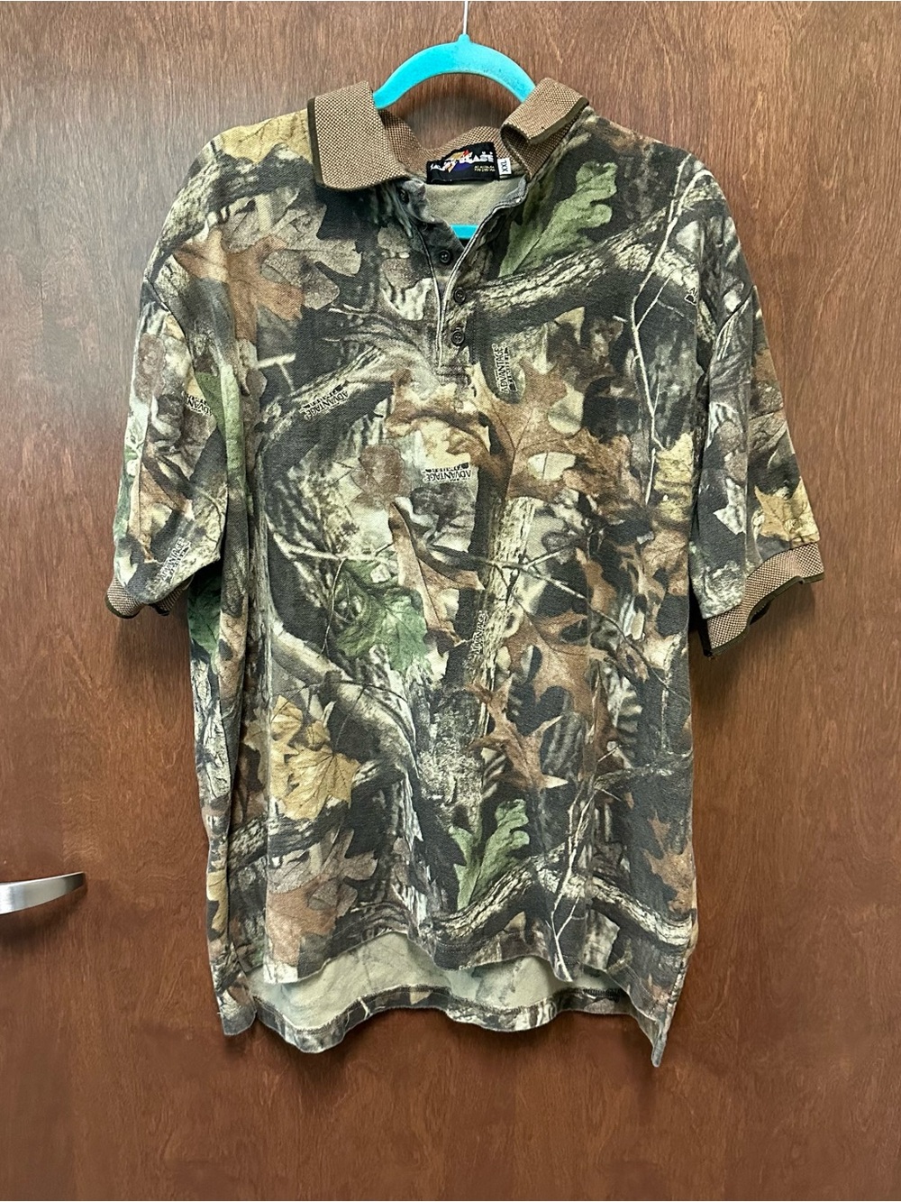 Vintage Janet Blase camouflage polo shirt Men’s XXL advantage timber outdoor 90s